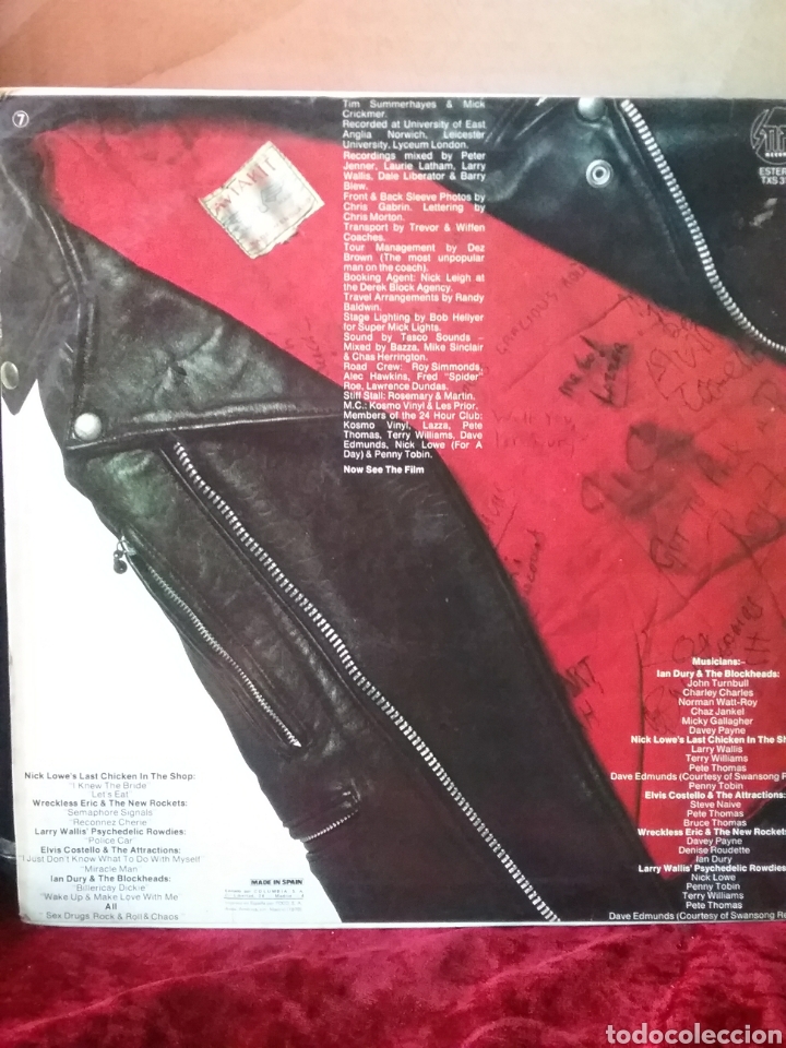 Discos de vinilo: STIFF &rdquo; Live&rdquo; 1978 Copia Spain. - Foto 2