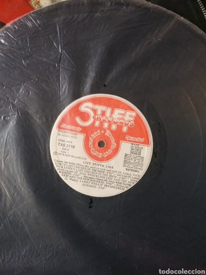 Discos de vinilo: STIFF &rdquo; Live&rdquo; 1978 Copia Spain. - Foto 3