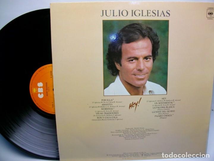 Discos de vinilo: JULIO IGLESIAS HEY LP - Foto 2