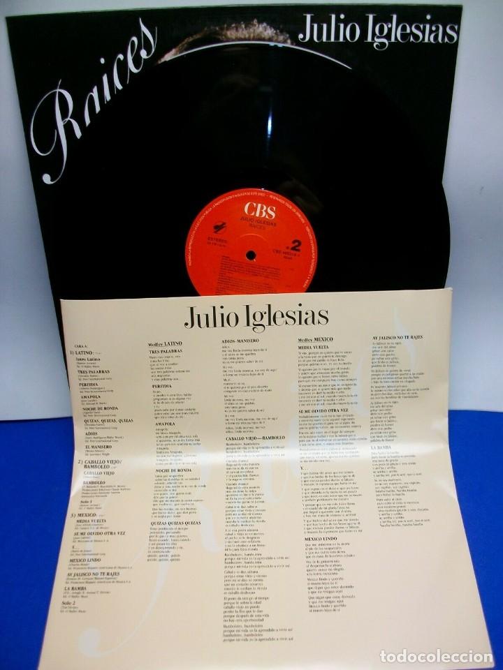 Discos de vinilo: JULIO IGLESIAS RAICES LP - Foto 3