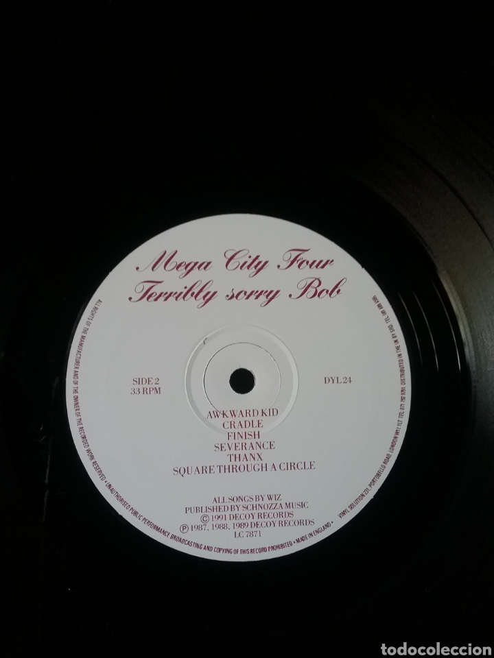 Discos de vinilo: MEGA CITY FOUR 1991 DECOY Records - Foto 5
