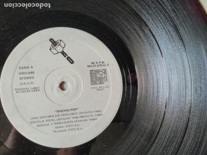 Discos de vinilo: NACHA POP, UNA DECIMA DE SEGUNDO, 1984, dro - Foto 3