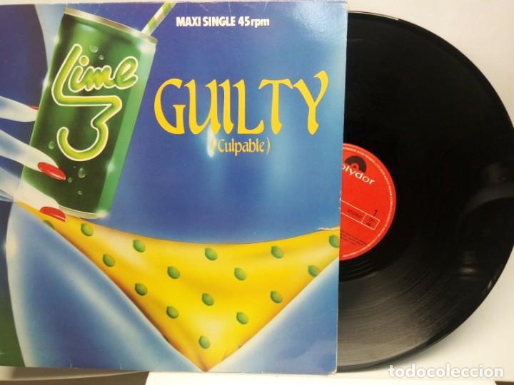 Discos de vinilo: LIME3 GUILTY DISCO VINILO LP DISCO MAXI-SINGLE 1983 - Foto 1
