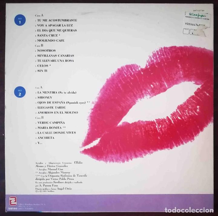 Discos de vinilo: 2 LP Los Sabande&ntilde;os - Intimamente - Zafiro 1991 - Foto 2
