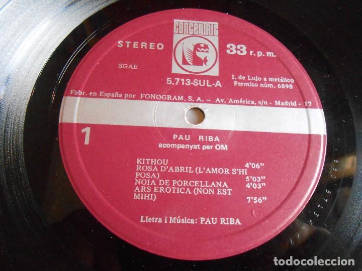 Discos de vinilo: PAU RIBA - DIOPTRIA -, LP, KITHOU + 7, AÑO 1969 - Foto 8 - 276990383