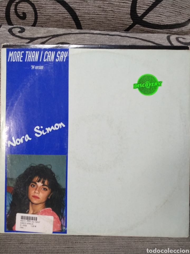 Discos de vinilo: Nora Simon - more than i can say - Foto 1