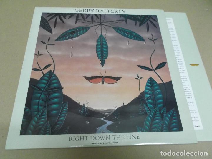 Dischi in vinile: GERRY RAFFERTY (LP) RIGHT DOWN THE LIVE A&Ntilde;O &ndash; 1989 &ndash; ENCARTE CON CREDITOS &ndash; EDICION U.K.