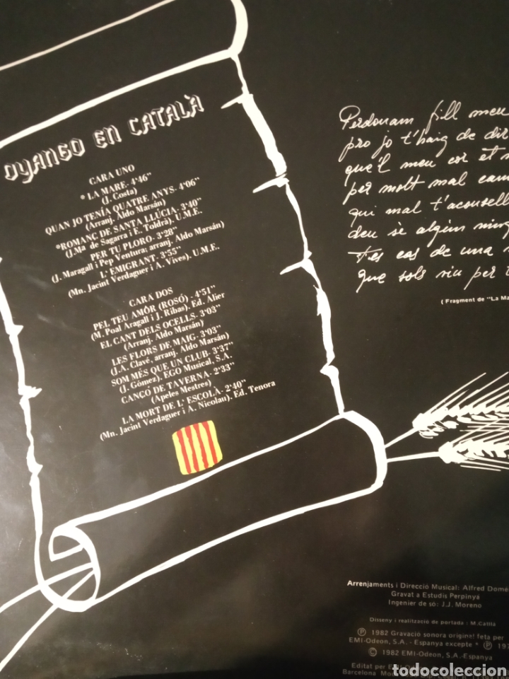 Discos de vinilo: Vinilo lp DYANGO. &rdquo; EN CATALA &rdquo; - Foto 2