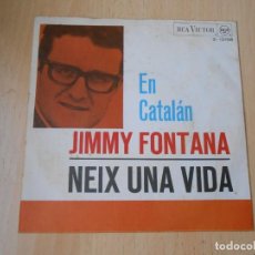 Disques de vinyle: JIMMY FONTANA / LUIGI TENCO - EN CATALÁN -, SG, NEIX UNA VIDA + 1, AÑO 1967. Lote 277137068