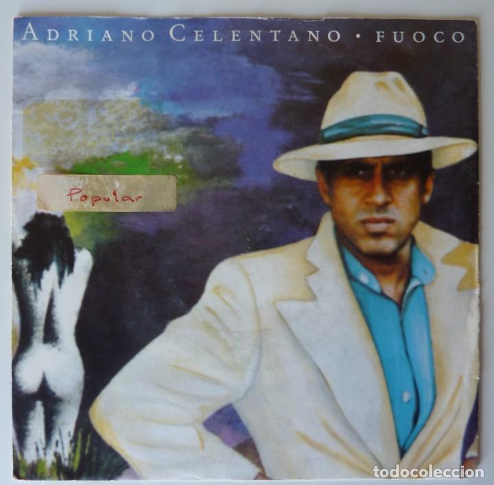 Discos de vinilo: ADRIANO CELENTANO // FUOCO // 1991 // MADE IN ITALY // SINGLE - Foto 1