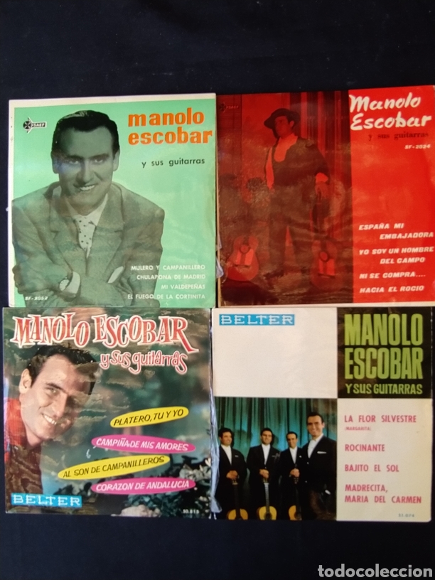Discos de vinilo: Lote 4 EPs Manolo Escobar - Foto 1