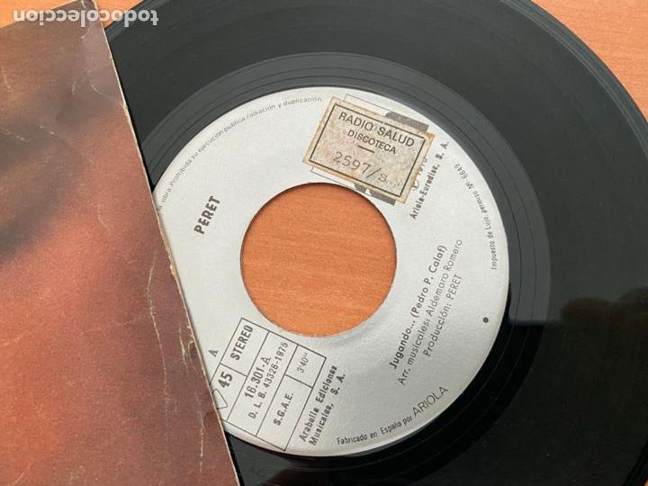 Discos de vinilo: PERET (CALIENTE) SINGLE 1975 (EPI24) - Foto 2