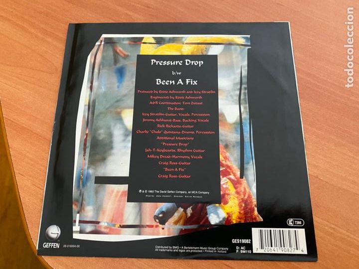 Discos de vinilo: IZZY STRADLIN (PRESSURE DROP) SINGLE 1992 (EPI24) - Foto 3