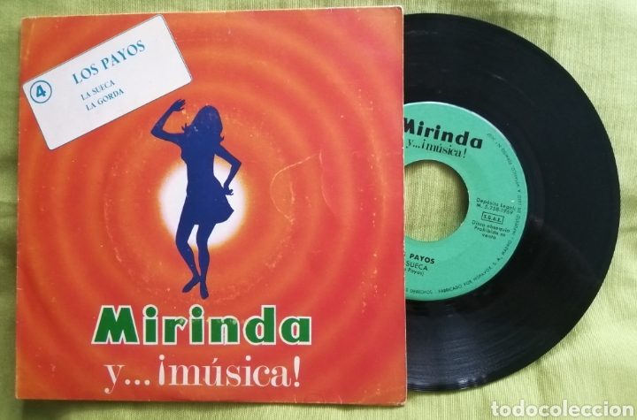 Discos de vinilo: LOS PAYOS Single Mirinda - Foto 1