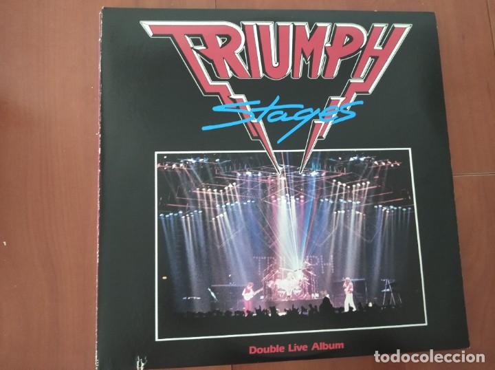 Discos de vinilo: - TRIUMPH - STAGES - 2LP - MCA U.S.A - GATEFOLD - Foto 1