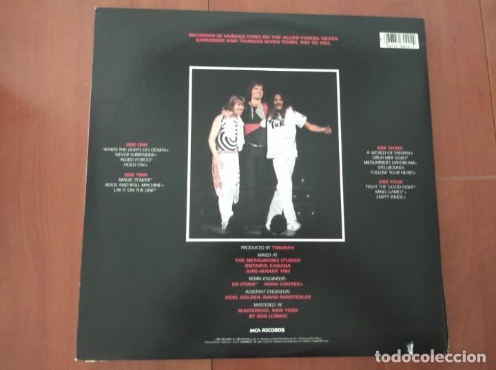 Discos de vinilo: - TRIUMPH - STAGES - 2LP - MCA U.S.A - GATEFOLD - Foto 2
