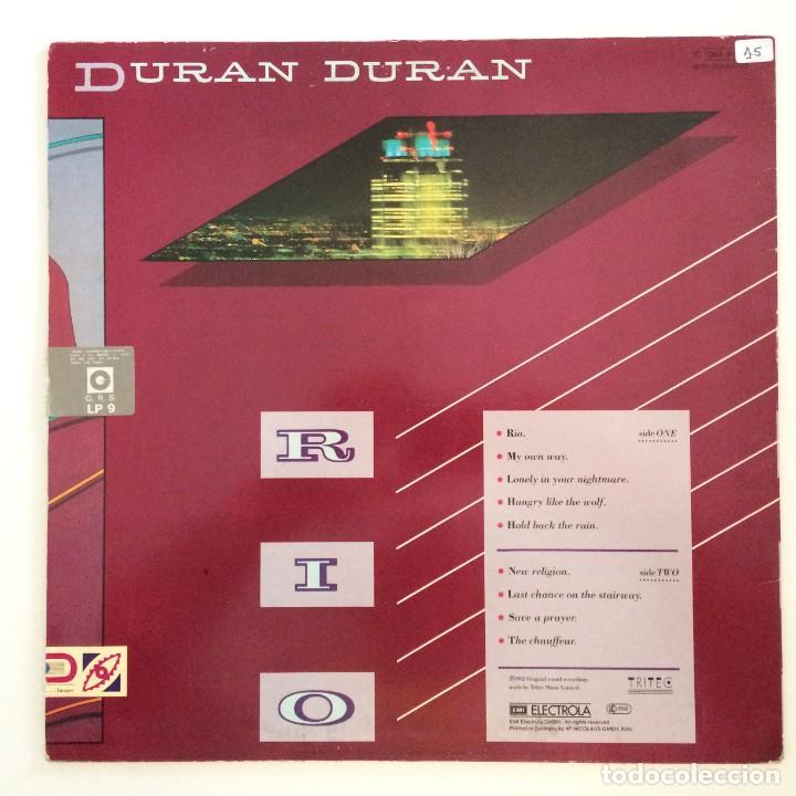 Discos de vinilo: Duran Duran &lrm;&ndash; Rio Germany.1987 EMI* - Foto 2