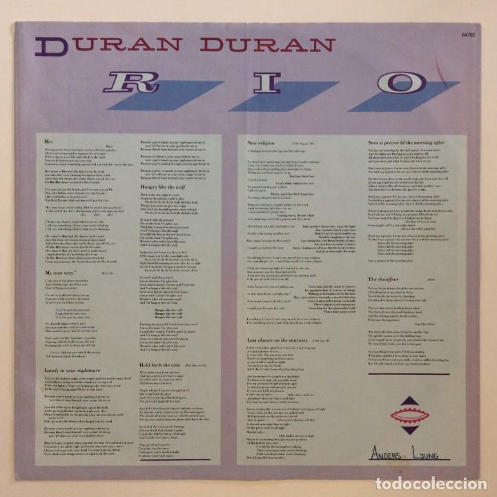 Discos de vinilo: Duran Duran &lrm;&ndash; Rio Germany.1987 EMI* - Foto 4