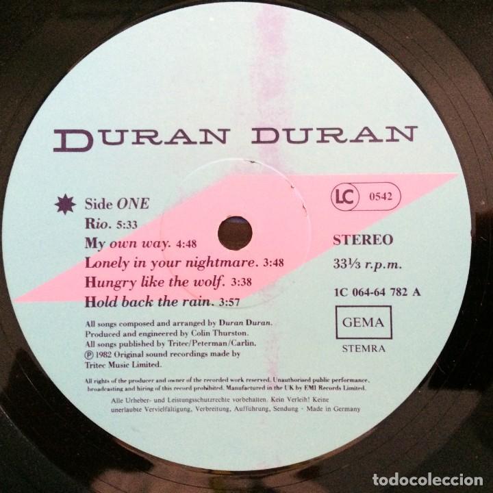 Discos de vinilo: Duran Duran &lrm;&ndash; Rio Germany.1987 EMI* - Foto 5