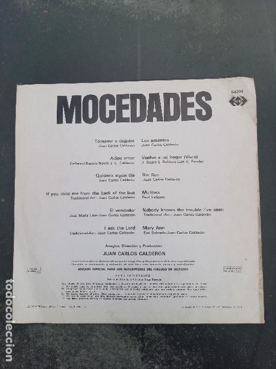 Discos de vinilo: Disco Mocedades - Foto 2