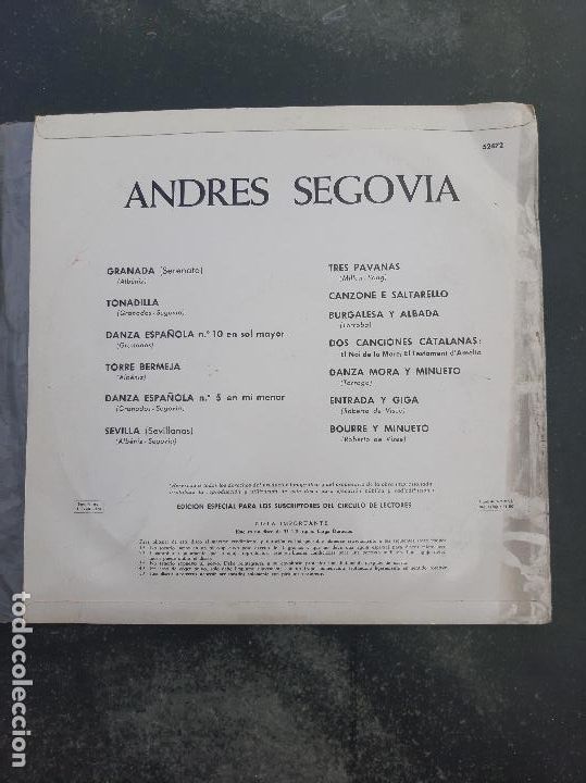 Discos de vinilo: Disco Andr&eacute;s Segovia - Foto 2