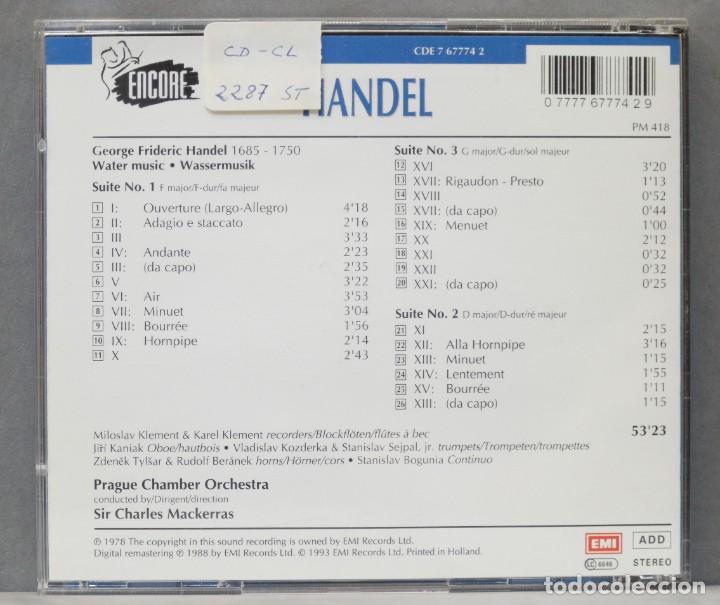 Discos de vinilo: CD. HANDEL. WATER MUSIC. MACKERRAS - Foto 2