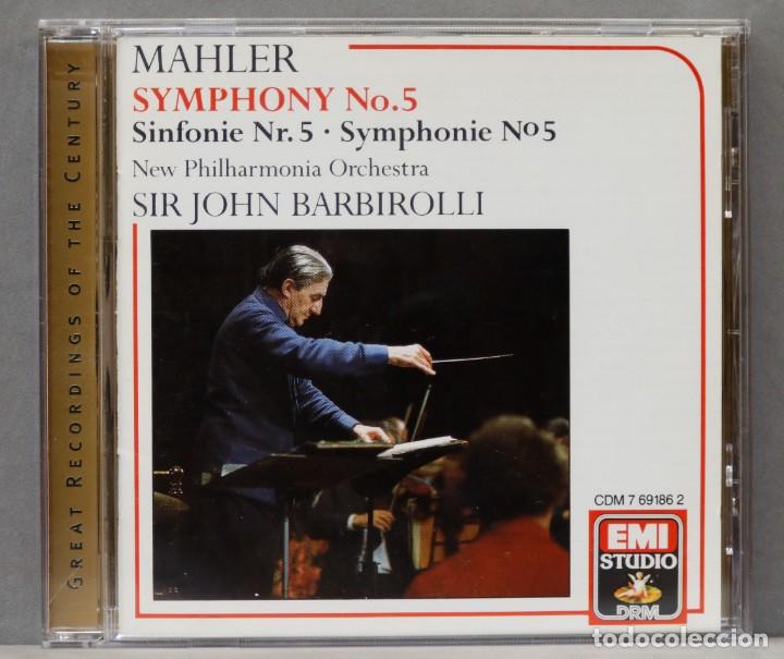Discos de vinilo: CD. SYMPHONY 5. MAHLER. BARBIROLLI - Foto 1
