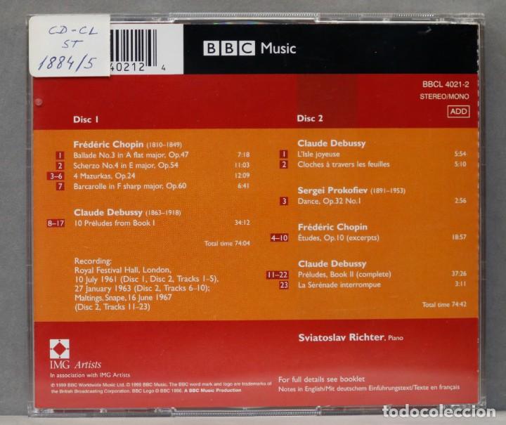 Discos de vinilo: 2 CD. RICHTER. CHOPIN. DEBUSSY - Foto 2