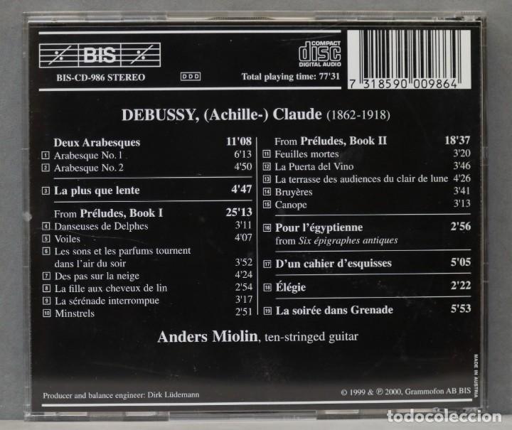 Discos de vinilo: CD. Arranged For Ten-Stringed Guitar. DEBUSSY. MIOLIN - Foto 2