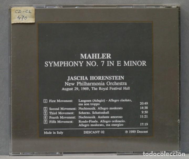 Discos de vinilo: CD. SYMPHONY 7. MAHLER. HORENSTEIN - Foto 2