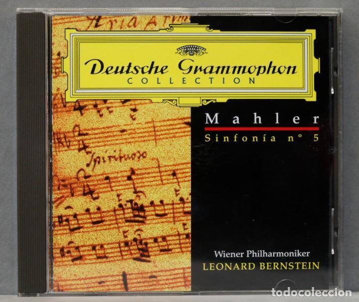 Discos de vinilo: CD. MAHLER. SINFONIA 5. BERNSTEIN - Foto 1