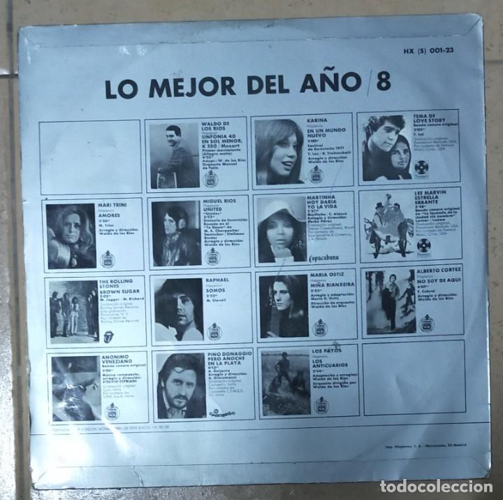 Discos de vinilo: LO MEJOR DEL A&Ntilde;O VOL. 8 1971 - Foto 2