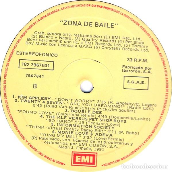 Discos de vinilo: ZONA DE BAILE * 2LP EMI SPAIN 1991 - Foto 5