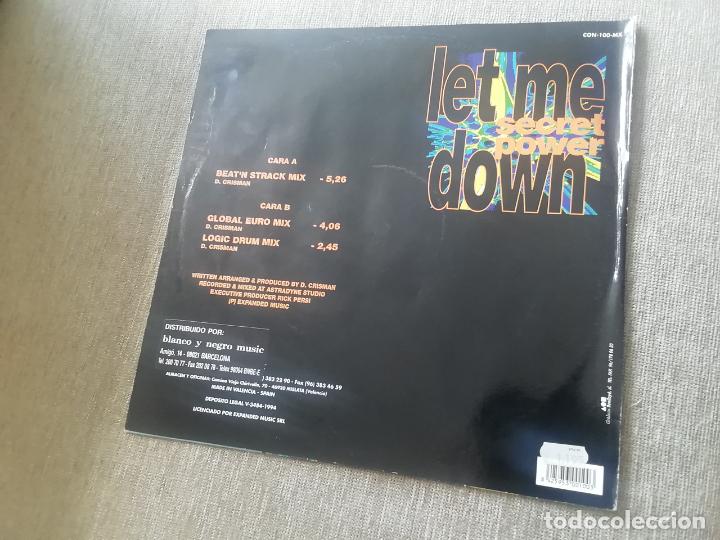 Discos de vinilo: Secret power-let me down. maxi - Foto 2