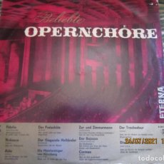Discos de vinilo: BELIEBTE OPERNCHORE LP - FRAGMENTOS DE OPERA - ETERNA RECORDS 1968 -