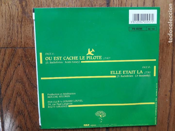 Discos de vinilo: Dick rivers - ou est cache le pilote + elle etait la - Foto 2