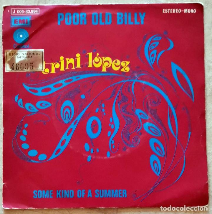 Discos de vinilo: Trini Lopez &ndash; Poor Old Billy Spain 1971 - Foto 1