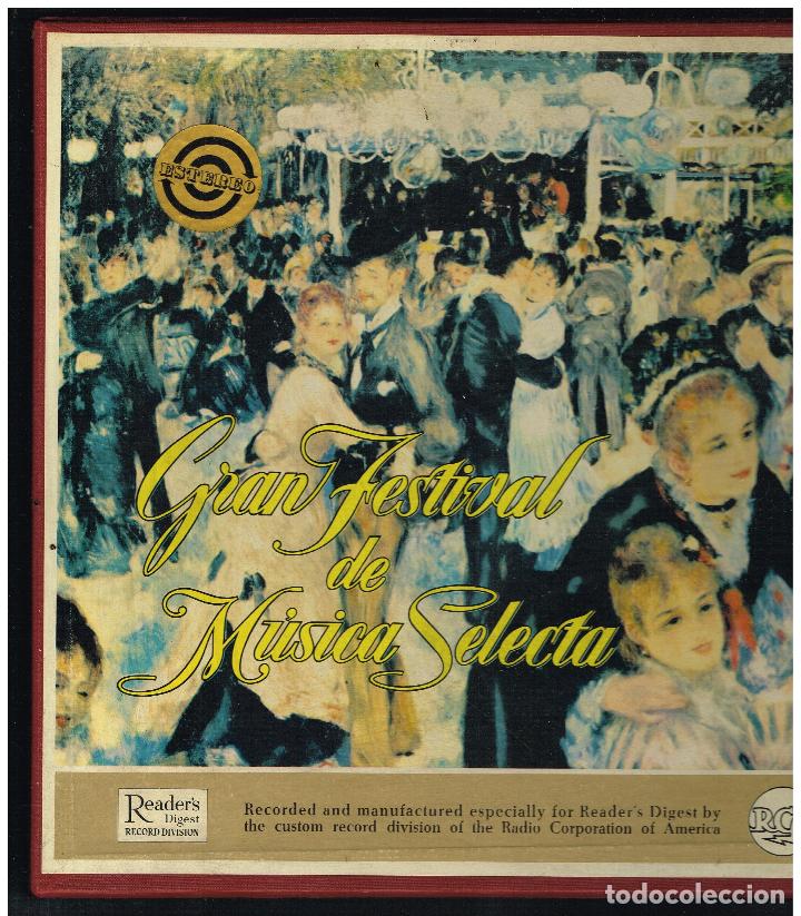 Discos de vinilo: GRAN FESTIVAL DE M&Uacute;SICA SELECTA - CAJA CON 12 LPS 1966 - BUEN ESTADO