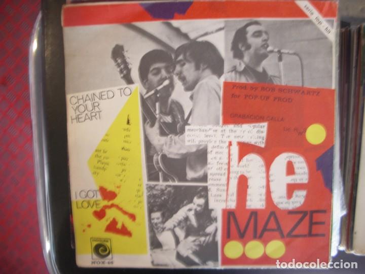 Discos de vinilo: THE MAZE- CHAINED TO YOUR HEART. SINGLE. - Foto 2