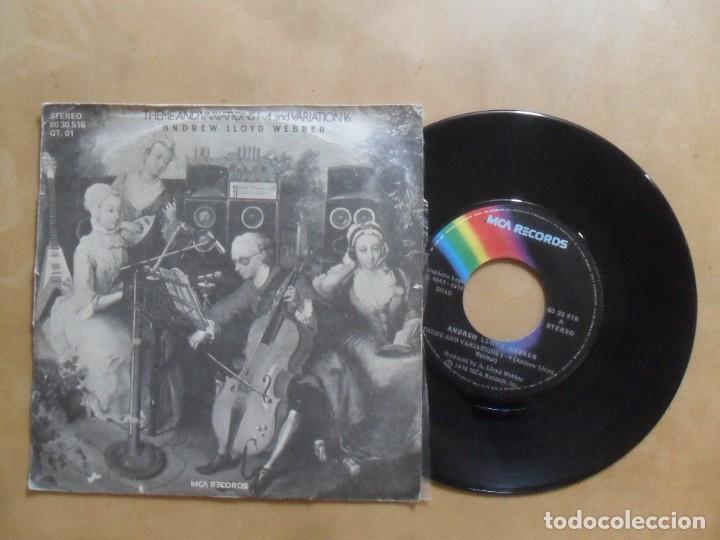 Discos de vinilo: Single - ANDREW LLOYD WEBBER - A: THEME AND VARIATIONS 1-4 - B: VARIATIONS 16 - MCA - 1978 - Foto 1