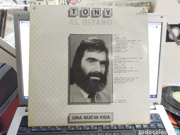 Discos de vinilo: Tony el gitano lp una nueva vida 1984 - Foto 3