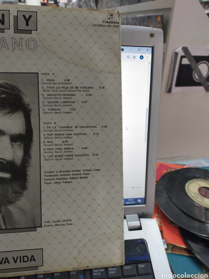 Discos de vinilo: Tony el gitano lp una nueva vida 1984 - Foto 4