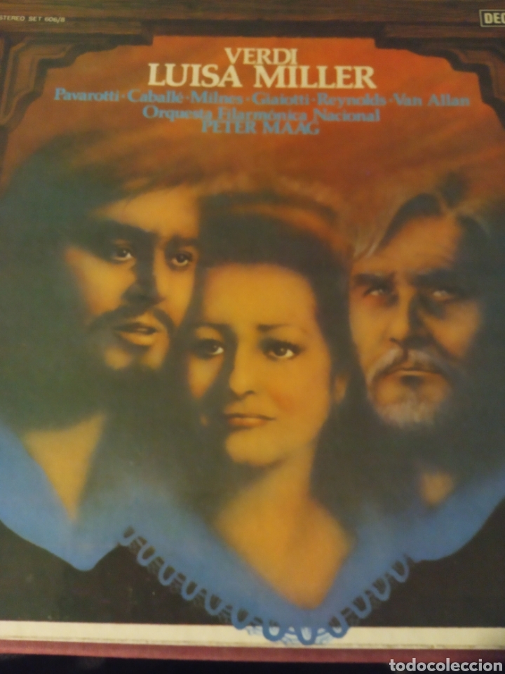 Discos de vinilo: Box-caja 3 lp VERDI &rdquo; LUISA MILLER &rdquo; - Foto 1