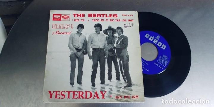Discos de vinilo: THE BEATLES-EP YESTERDAY +3 - Foto 1