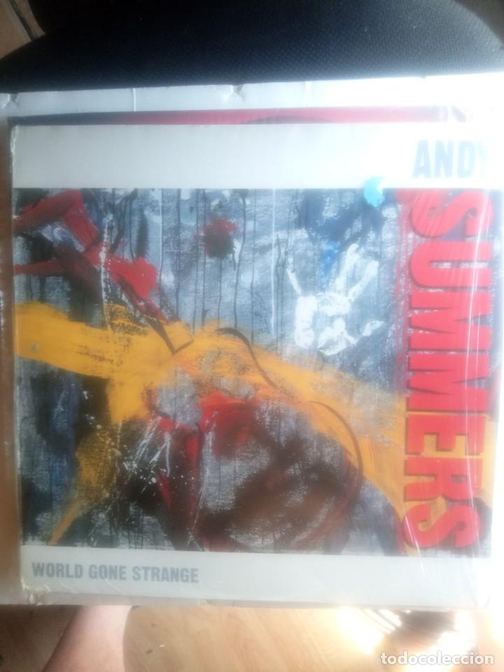 Discos de vinilo: ANDY SUMMERS - WORLD GONE STRANGE LP 1991 - Foto 1