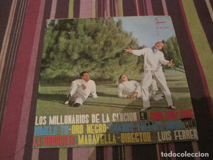 Discos de vinilo: EP LOS MILLONARIOS DE LA CANCION SING SING SING IBEROFON 1015 - Foto 1