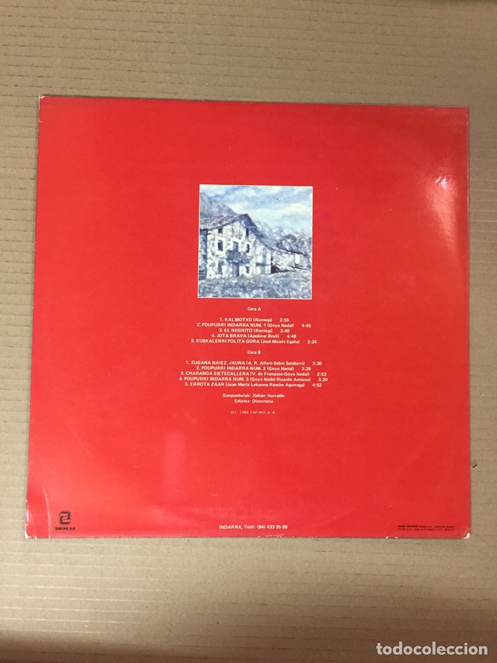 Discos de vinilo: LP INDARRA - Foto 2