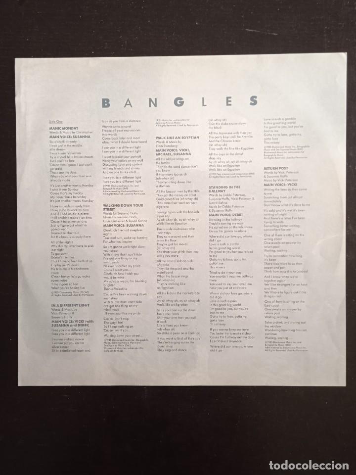 Discos de vinilo: BANGLES DIFFERENT LIGHTH CBS 1985 - Foto 4