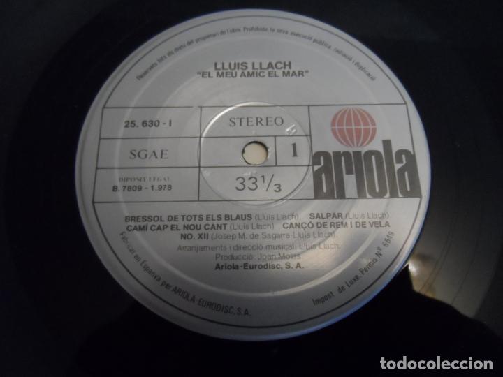 Discos de vinilo: LLUIS LLACH - EL MEU AMIC EL MAR - Foto 6