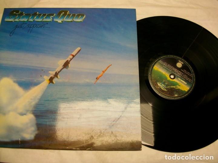 Discos de vinilo: STATUS QUO JUST SUPPOSIN VINYL LP - Foto 1